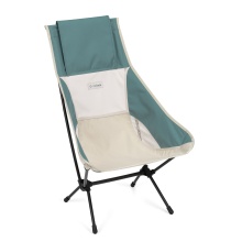 Helinox Camping Chair Two (high backrest supports back, neck and shoulders) beige/teal